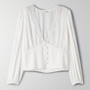 Aritzia Wilfred romance me White Top